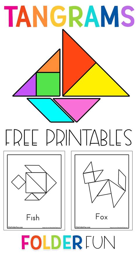 Tangrams Puzzles Printable - Printable Word Searches