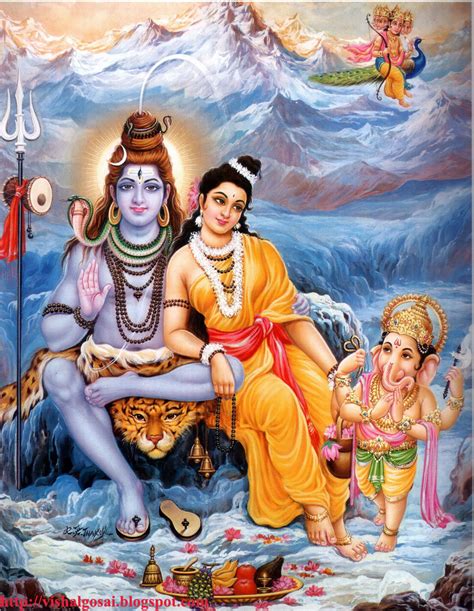 VISHAL GOSAI: God Ganesh with Lord Shiva & Parvati