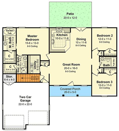 Easy to Build Split Bedroom Plan - 5108MM | Architectural Designs ...