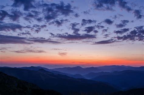 sunset, Mountains, Sky, Clouds, Forest, Mist Wallpapers HD / Desktop ...