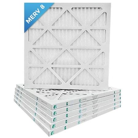 20x20x1 MERV 8 Pleated AC Furnace Air Filters. 6 Pack / $4.99 each - Walmart.com