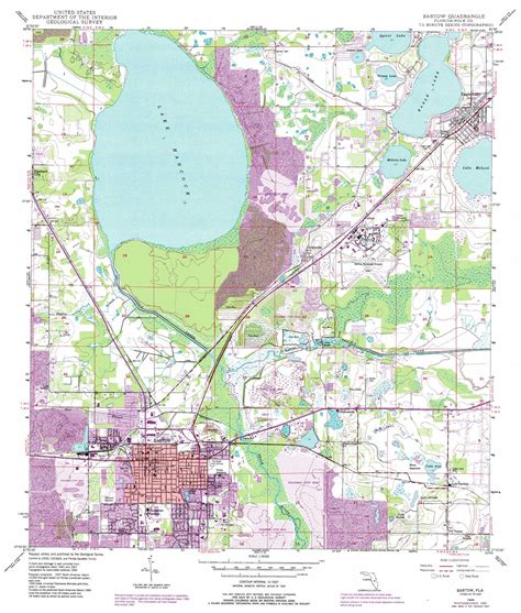 Bartow topographic map 1:24,000 scale, Florida