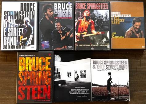 BRUCE SPRINGSTEEN LOT of 7 DVD's- Live Concerts-Video Collection-The ...