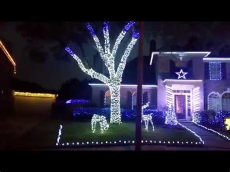 Dallas Cowboys Christmas Lights 2017 - YouTube