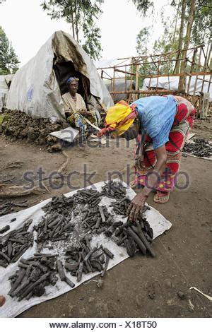 Refugee camp in Goma, Democratic Republic of the Congo in 1995. Area ...