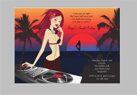 Dj Party Invitation - 16+ Examples, How to Create, Tips