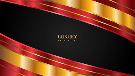 Luxury red gold black shiny abstract background 11469576 Vector Art at ...