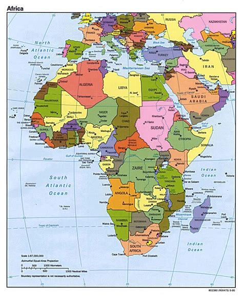 Maps of Africa and African countries | Political maps, Administrative and Road maps, Physical ...