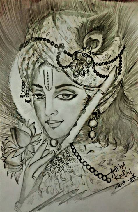 Top 999+ krishna pencil drawing images – Amazing Collection krishna pencil drawing images Full 4K