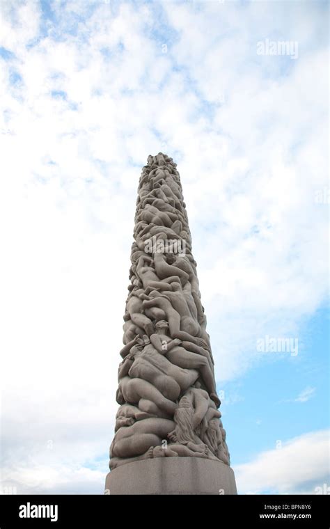 Monolith, Vigeland Sculpture Park, part of Frogner Park, located in Oslo, Norway. Photo:Jeff ...