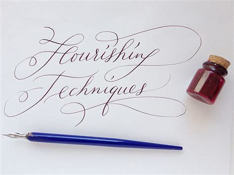 Calligraphy – Flourishing Techniques | Julia Bausenhardt | Illustration ...