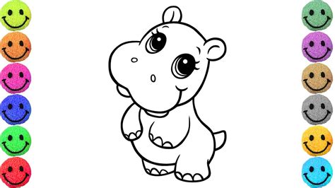 Baby Hippo Drawing at GetDrawings | Free download