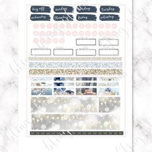 NEW YEAR PLANNER Stickers Printable New Year Planner - Etsy