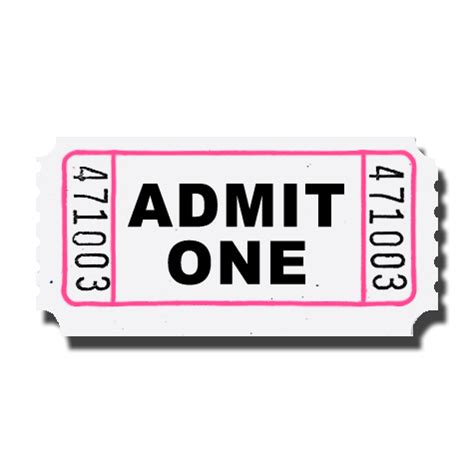 Admit One Ticket Clip Art - Cliparts.co