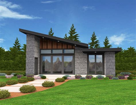 Plan 85137MS: Exclusive Tiny Modern House Plan with Alternate Exteriors ...