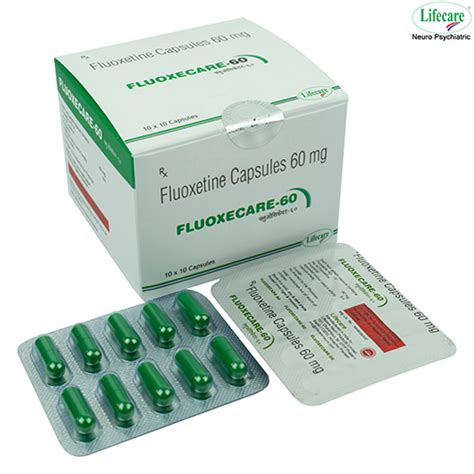 Fluoxecare-60- Fluoxetine HCL 60mg Capsules | Manufacturer | Supplier