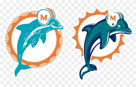 Dolphins Logo From 1966 - Miami Dolphins Old Logo - Free Transparent ...