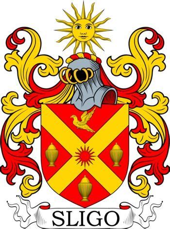 Sligo Family Crest and Coat of Arms | Coat of arms, Arms, Family crest