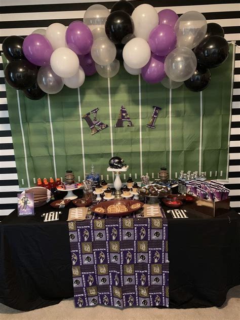 The Baltimore Ravens Birthday Party Ideas | Photo 3 of 14 | Catch My Party