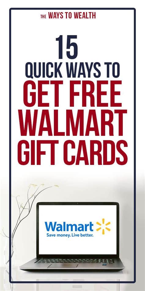 15 Ways to Get Free Walmart Gift Cards in 2020 | Walmart gift cards, Gift card, Emergency fund ...