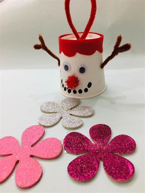 Paper cup snowman ornament | Easy christmas diy, Christmas crafts, Christmas crafts diy