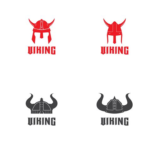 Viking helmet logo design vector template 2533542 Vector Art at Vecteezy