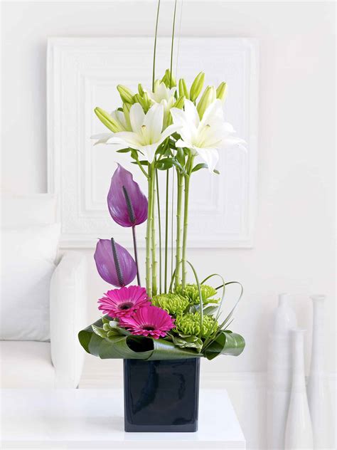 Lily and Anthurium Arrangement - Flower Studio