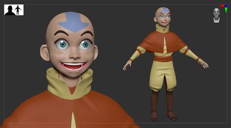 ArtStation - Avatar the Last Airbender fan art - Aang