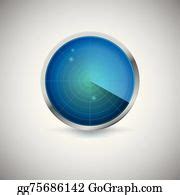 1 Radial Screen Of Blue Color With Targets Clip Art | Royalty Free - GoGraph