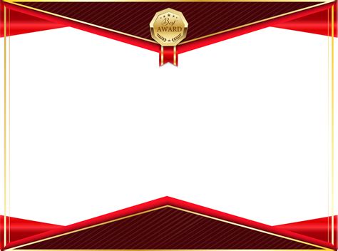 Certificate Png Transparent Image - Certificate Border With Ribbon ...