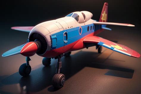 Premium AI Image | Small Private Jet Spacecraft Display Children Toy Model Aircraft Wallpaper ...