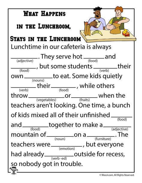 Funny Mad Libs Printable