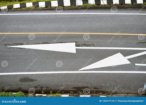 Road Markings in the Form of Arrows Stock Photo - Image of highway, urban: 133317116