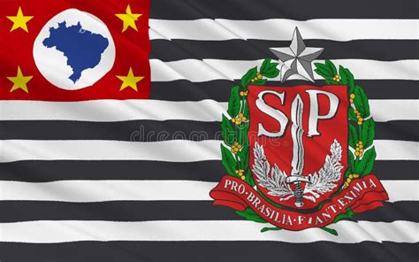 Flag of Sao Paulo City, Brazil Stock Illustration - Illustration of ...