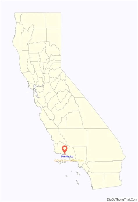 Map of Montecito CDP