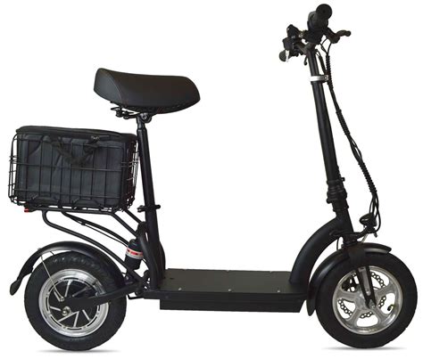 Zipper M6 Electric Scooter With Seat, Cargo Bag, Suspension & Key