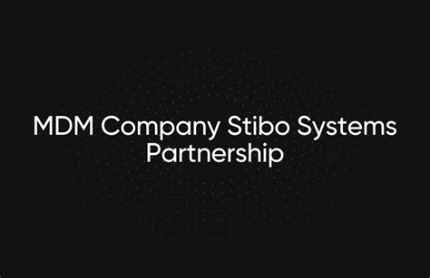 MDM Company Stibo Systems Partnership | fabric