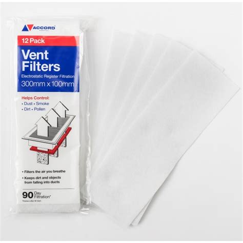 Ducted Heating Floor Vent Filters - 12 Pack | Accord Air