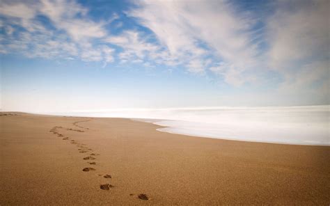 Footprints In The Sand Wallpapers - Wallpaper Cave