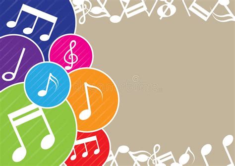 Colorful Music Notes Background Stock Vector - Illustration of abstract ...