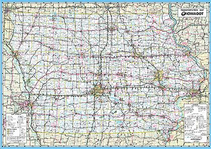 Iowa Mile Marker Map | Island Maps