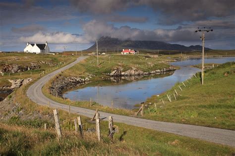 Single track road on North Uist Scotland Castles, Scotland Uk, Scotland ...