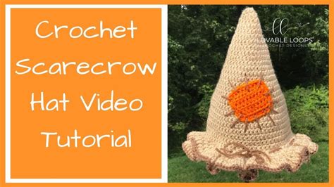 Crochet Scarecrow Hat Pattern Tutorial, How to Crochet a Scarecrow Hat, Wizard of Oz Costume