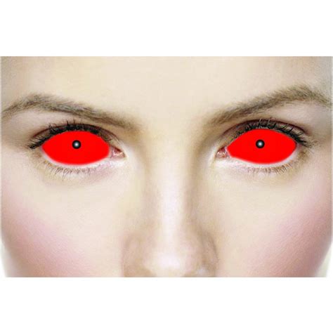 Mesmereyez Halloween Coloured Contact Lenses - Satanic Red