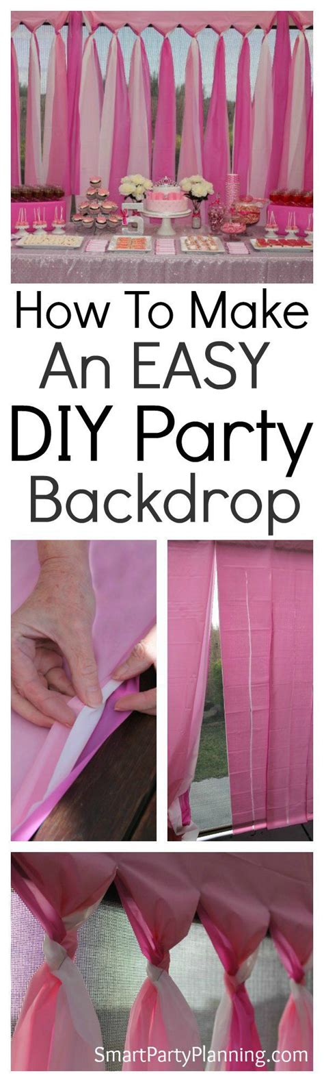 DIY Party Backdrop | Backdrops for parties, Party backdrop diy, Diy ...