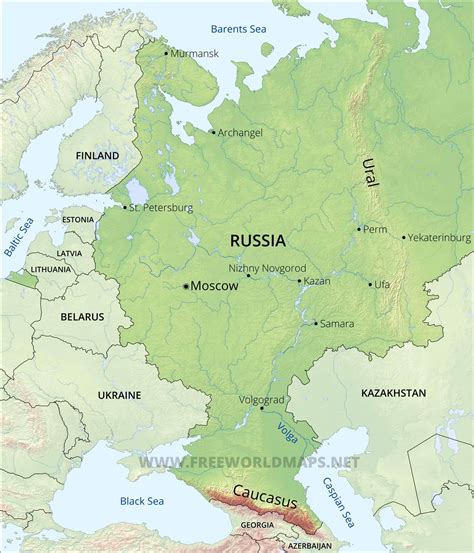 European Russia map