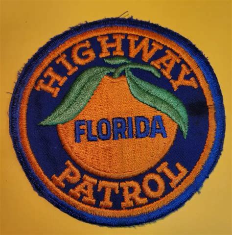 FLORIDA HIGHWAY PATROL 4" Shoulder Patch Unused $6.00 - PicClick