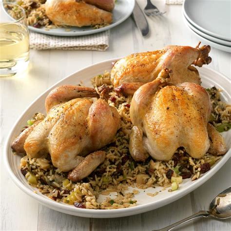 Cornish Hens with Wild Rice and Celery Recipe: How to Make It