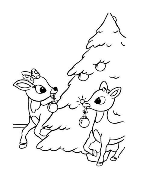 Rudolph Coloring Pages For Kids Printable