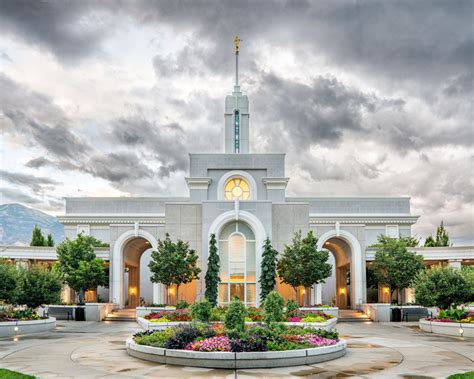 Mount Timpanogos Temple - Cloudy Sky by Evan Lurker | Altus Fine Art